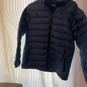 Patagonia Kids Navy Down Sweater Jacket
